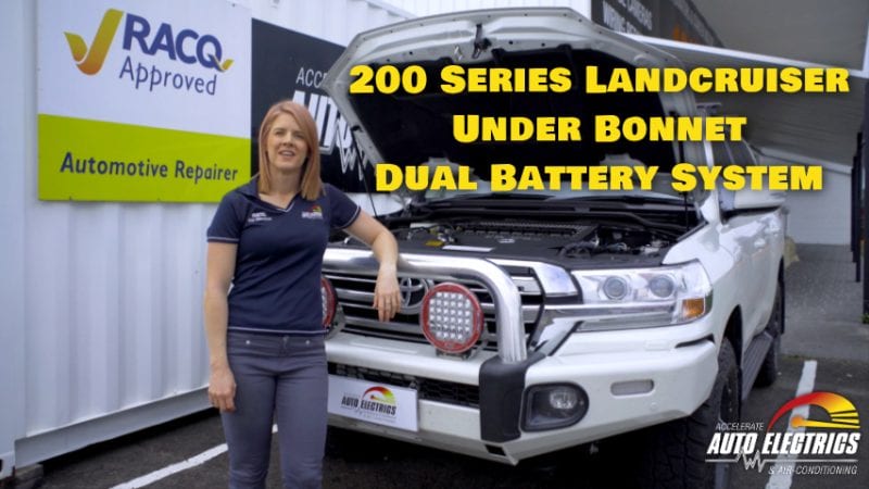 200 Series Under Bonnet Dual Battery System [Video]